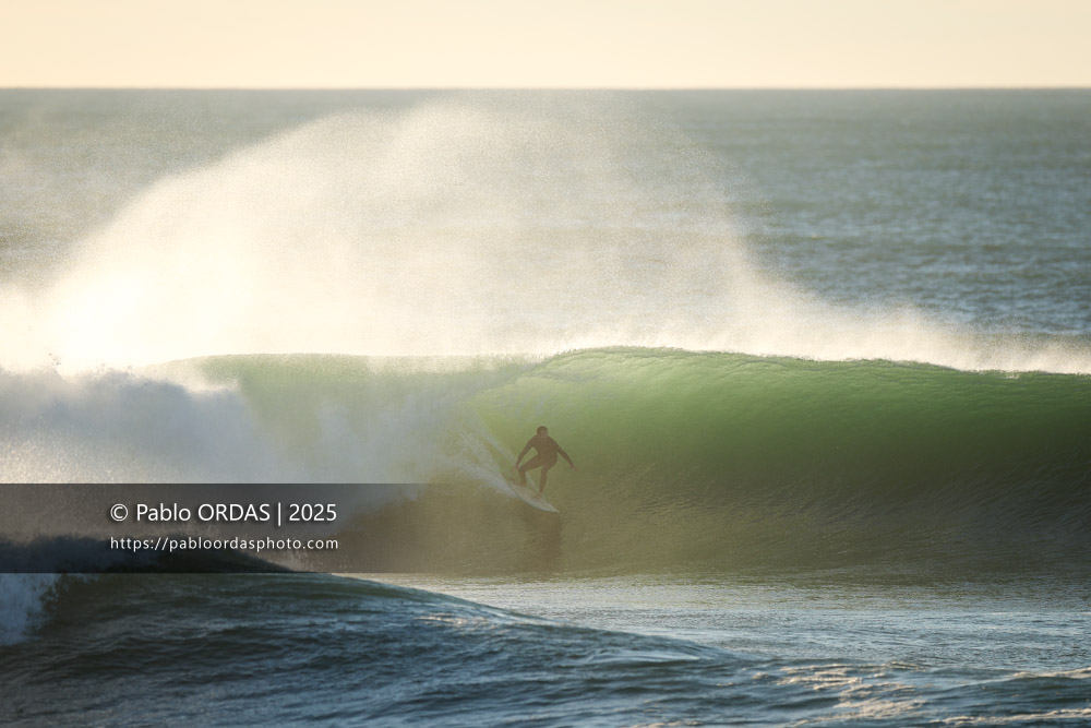 Jonathan Villeneuve, pendant la session du 3 novembre 2025 à Anglet, France (Photo Pablo ORDAS)