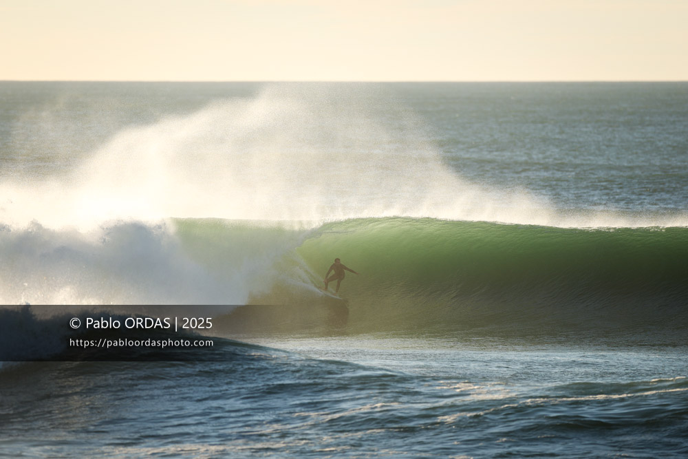 Jonathan Villeneuve, pendant la session du 3 novembre 2025 à Anglet, France (Photo Pablo ORDAS)