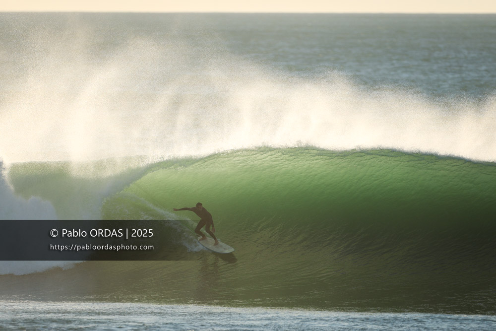 Jonathan Villeneuve, pendant la session du 3 novembre 2025 à Anglet, France (Photo Pablo ORDAS)