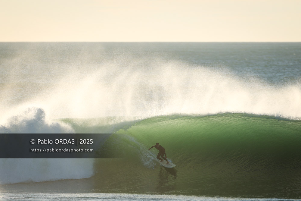 Jonathan Villeneuve, pendant la session du 3 novembre 2025 à Anglet, France (Photo Pablo ORDAS)