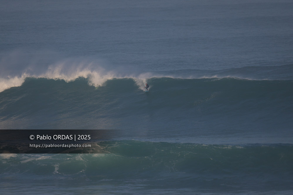 Antonin De Soultrait, pendant la session du 13 décembre 2025 à Guéthary, France (Photo Pablo ORDAS)