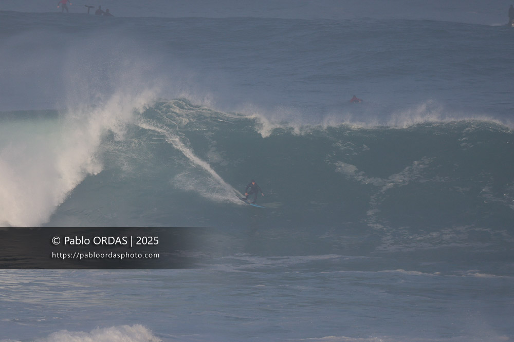 Antonin De Soultrait, pendant la session du 13 décembre 2025 à Guéthary, France (Photo Pablo ORDAS)