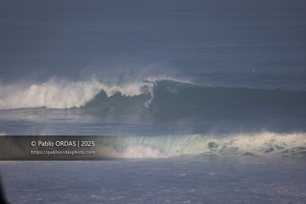 David Le Boulch, pendant la session du 13 décembre 2025 à Guéthary, France (Photo Pablo ORDAS)