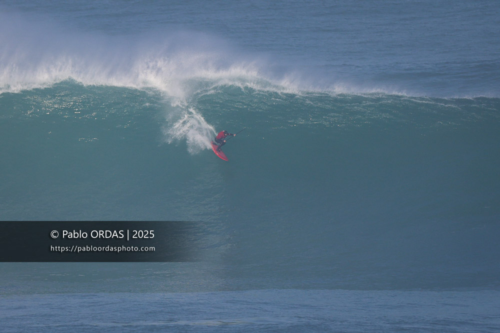 Peyo Lizarazu, pendant la session du 13 décembre 2025 à Guéthary, France (Photo Pablo ORDAS)