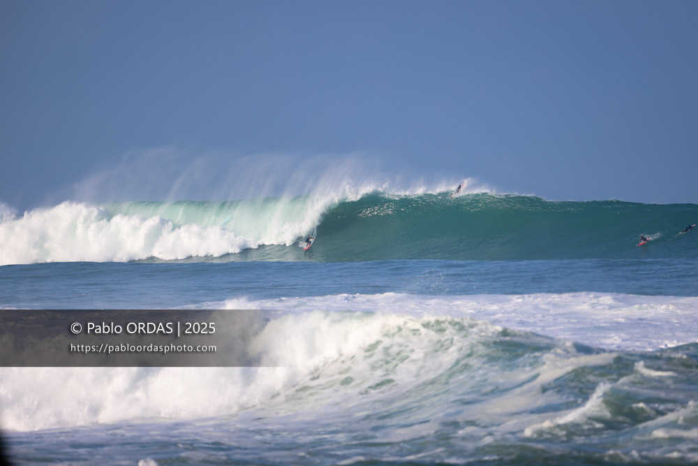 Louis Jamet, pendant la session du 13 décembre 2025 à Guéthary, France (Photo Pablo ORDAS)
