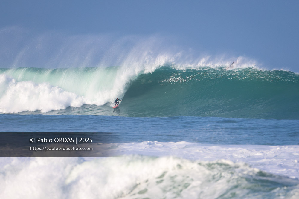 Louis Jamet, pendant la session du 13 décembre 2025 à Guéthary, France (Photo Pablo ORDAS)