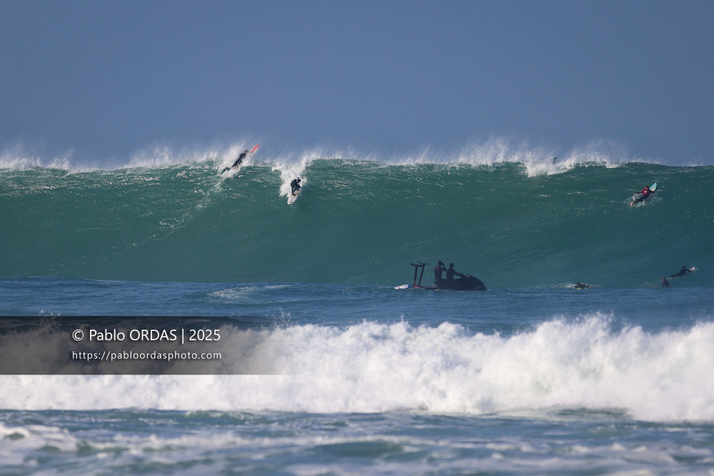 Félix Morau, pendant la session du 13 décembre 2025 à Guéthary, France (Photo Pablo ORDAS)