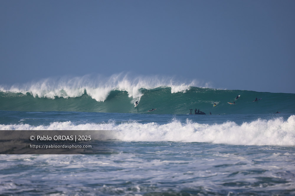Félix Morau, pendant la session du 13 décembre 2025 à Guéthary, France (Photo Pablo ORDAS)