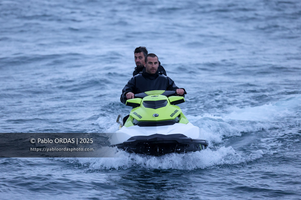 Matias Libier, pendant la session du 19 décembre 2025 à Belharra, France (Photo Pablo ORDAS)