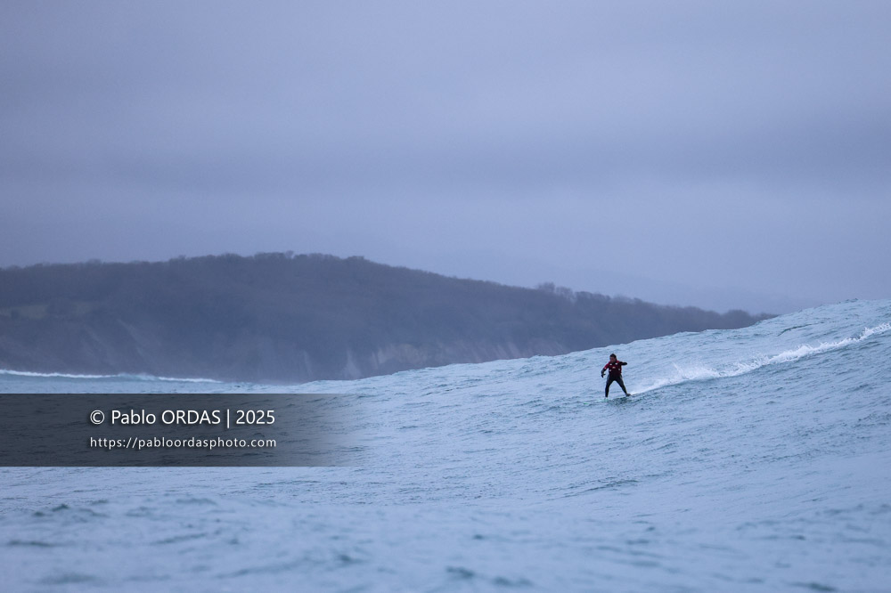 Raoul Torre, pendant la session du 19 décembre 2025 à Belharra, France (Photo Pablo ORDAS)