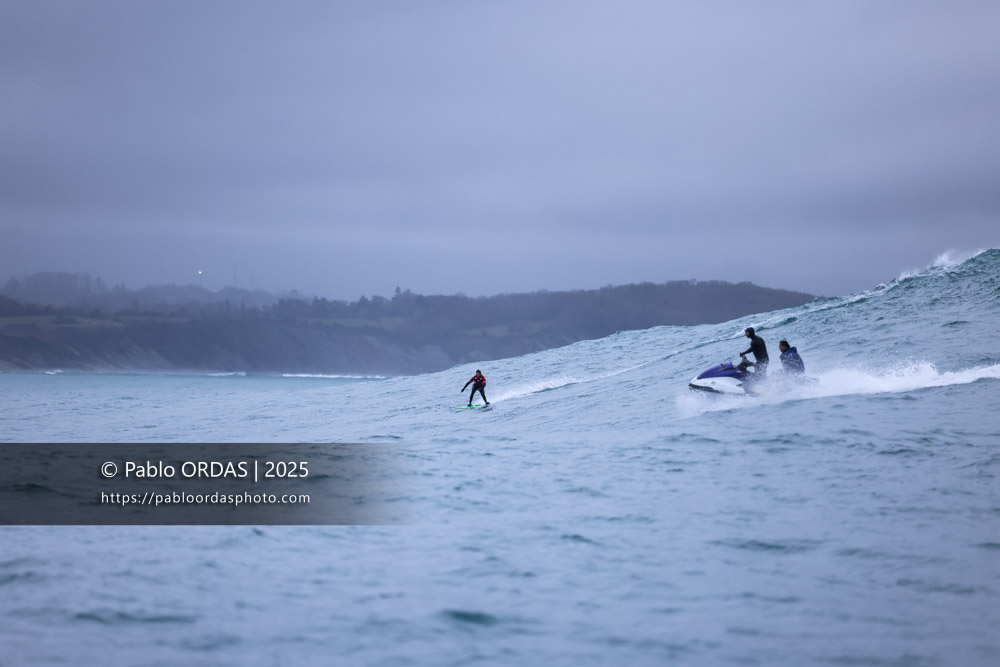 Raoul Torre, pendant la session du 19 décembre 2025 à Belharra, France (Photo Pablo ORDAS)