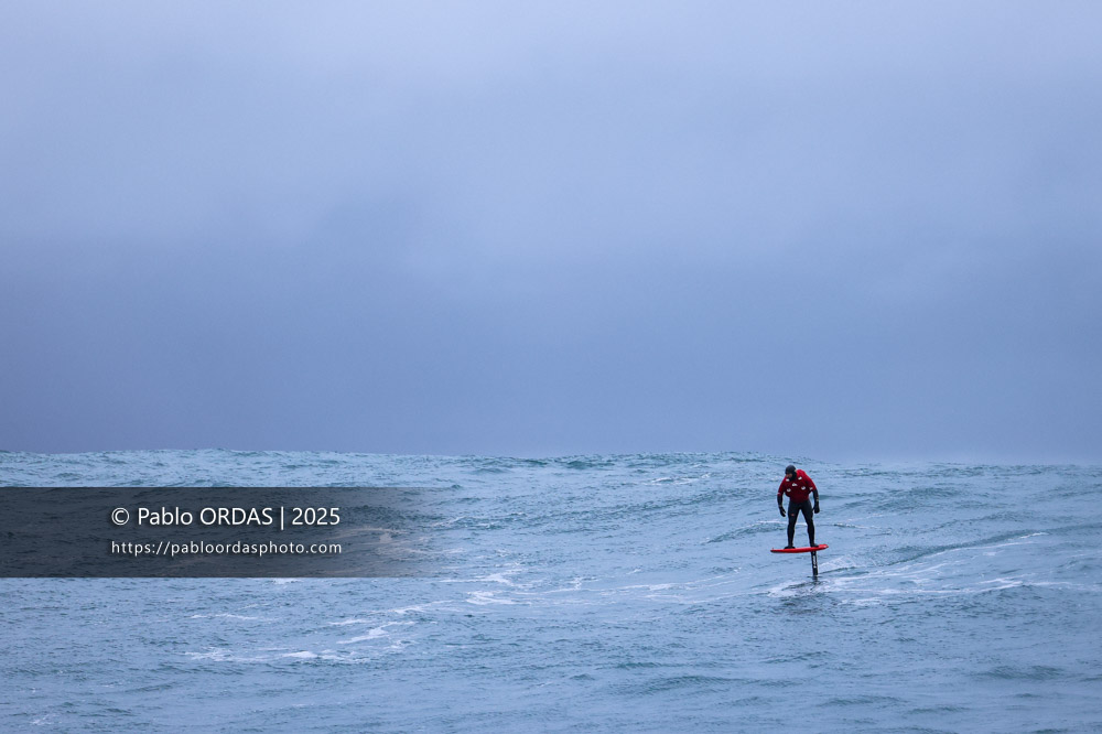 Peyo Lizarazu, pendant la session du 19 décembre 2025 à Belharra, France (Photo Pablo ORDAS)