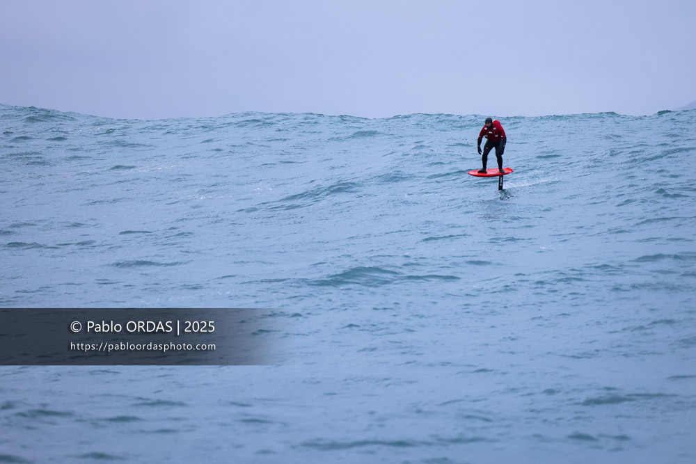 Peyo Lizarazu, pendant la session du 19 décembre 2025 à Belharra, France (Photo Pablo ORDAS)
