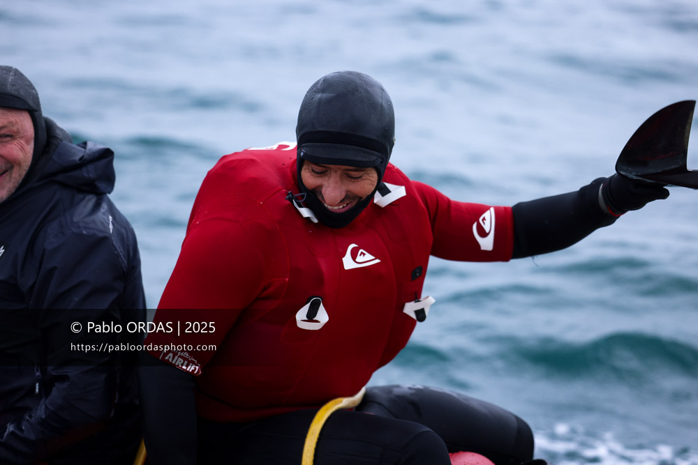 Peyo Lizarazu, pendant la session du 19 décembre 2025 à Belharra, France (Photo Pablo ORDAS)