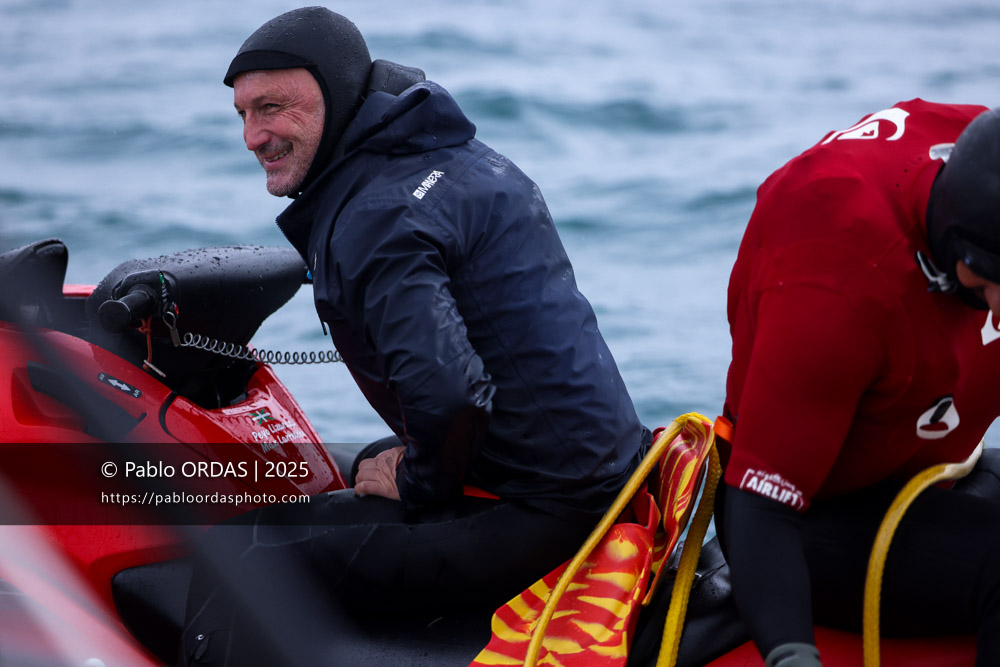 Stéphane Iralour, pendant la session du 19 décembre 2025 à Belharra, France (Photo Pablo ORDAS)