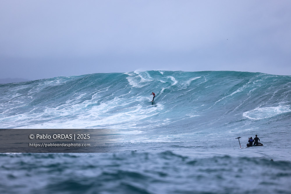 Andoni Zamora, pendant la session du 19 décembre 2025 à Belharra, France (Photo Pablo ORDAS)