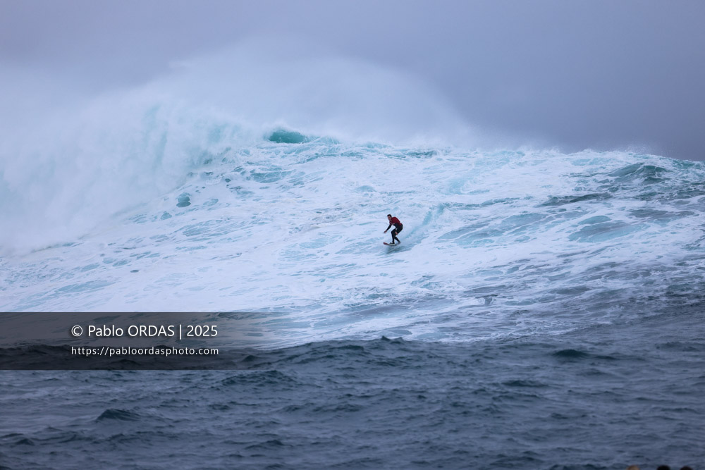 Andoni Zamora, pendant la session du 19 décembre 2025 à Belharra, France (Photo Pablo ORDAS)