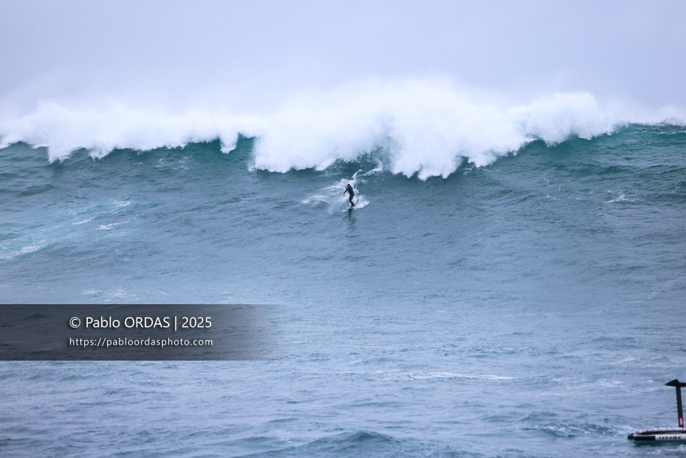 Stéphane Iralour, pendant la session du 19 décembre 2025 à Belharra, France (Photo Pablo ORDAS)