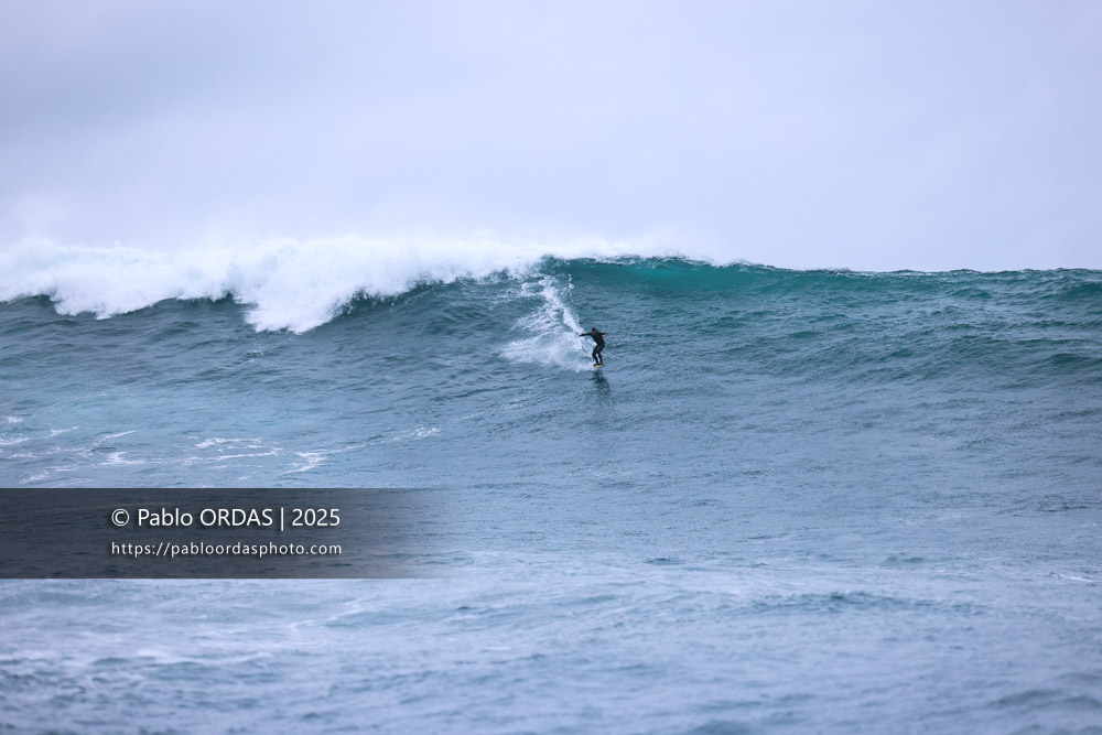 Stéphane Iralour, pendant la session du 19 décembre 2025 à Belharra, France (Photo Pablo ORDAS)
