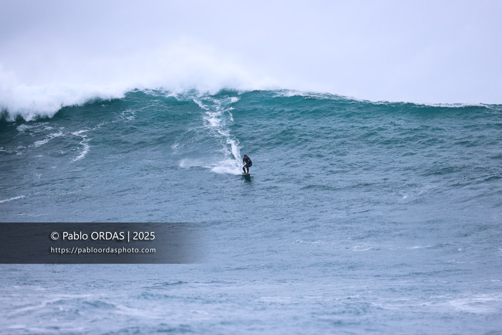 Stéphane Iralour, pendant la session du 19 décembre 2025 à Belharra, France (Photo Pablo ORDAS)