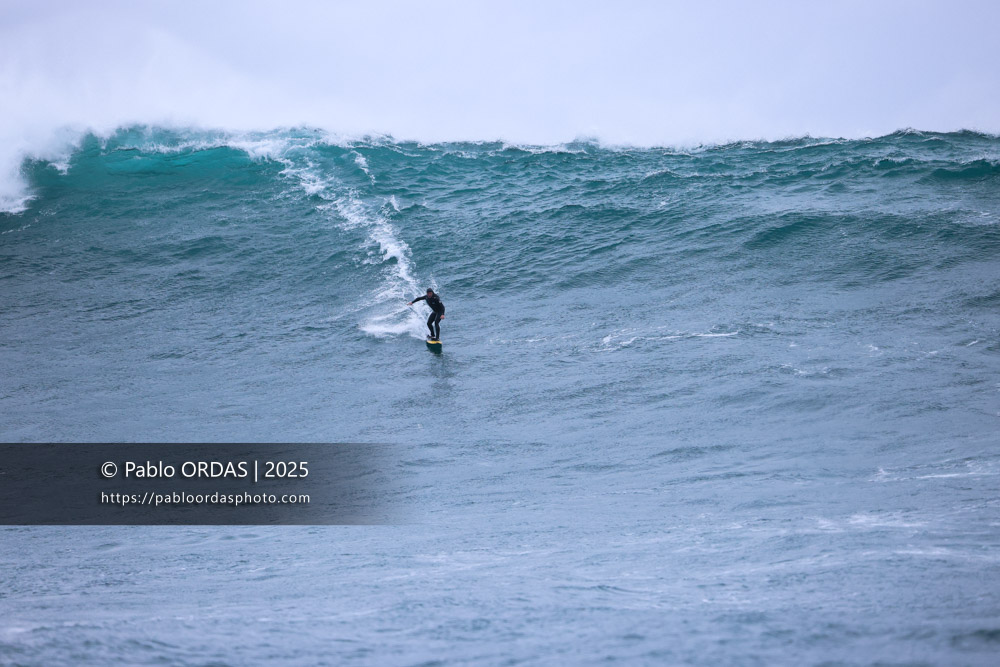 Stéphane Iralour, pendant la session du 19 décembre 2025 à Belharra, France (Photo Pablo ORDAS)