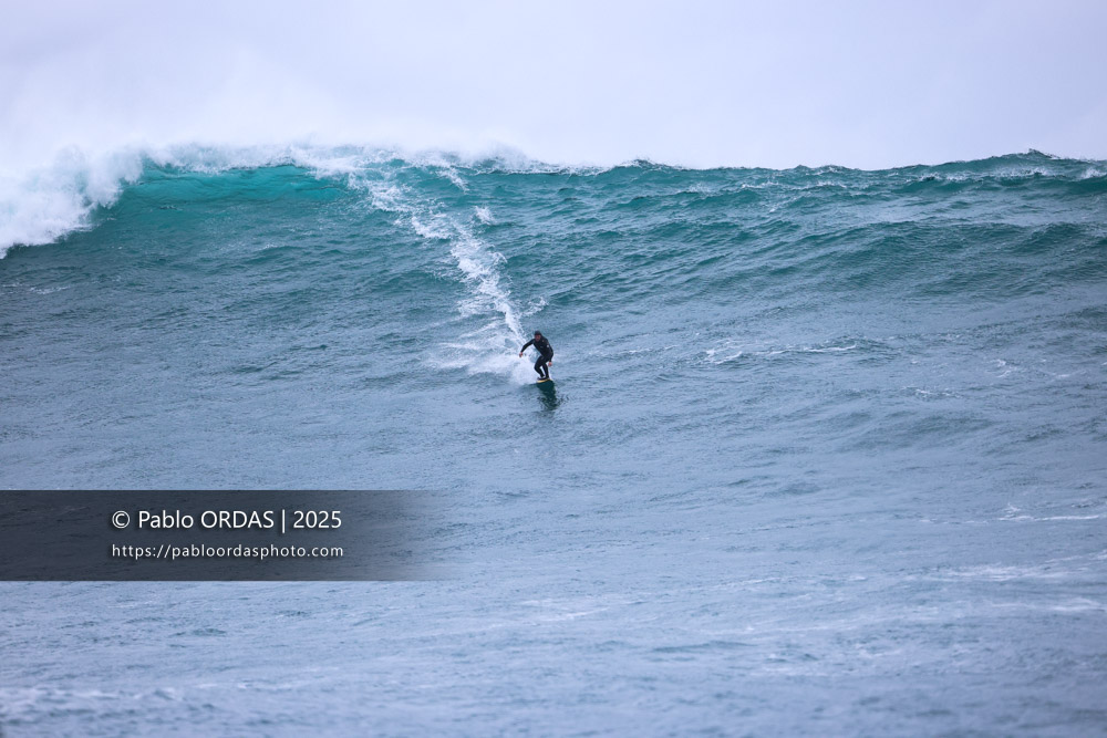 Stéphane Iralour, pendant la session du 19 décembre 2025 à Belharra, France (Photo Pablo ORDAS)