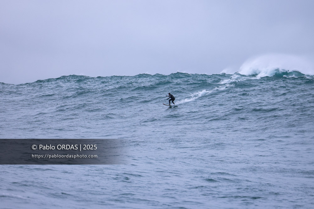 Gorka Rougé, pendant la session du 19 décembre 2025 à Belharra, France (Photo Pablo ORDAS)