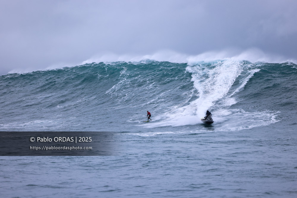 Paul Loustau, pendant la session du 19 décembre 2025 à Belharra, France (Photo Pablo ORDAS)