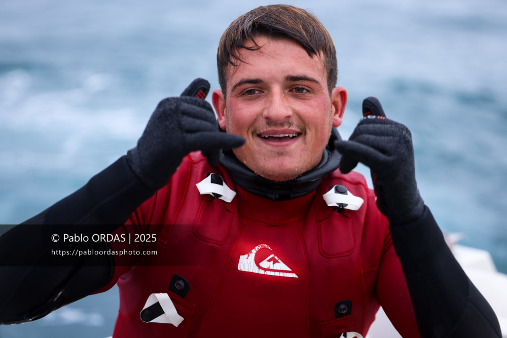 Raoul Torre, pendant la session du 19 décembre 2025 à Belharra, France (Photo Pablo ORDAS)