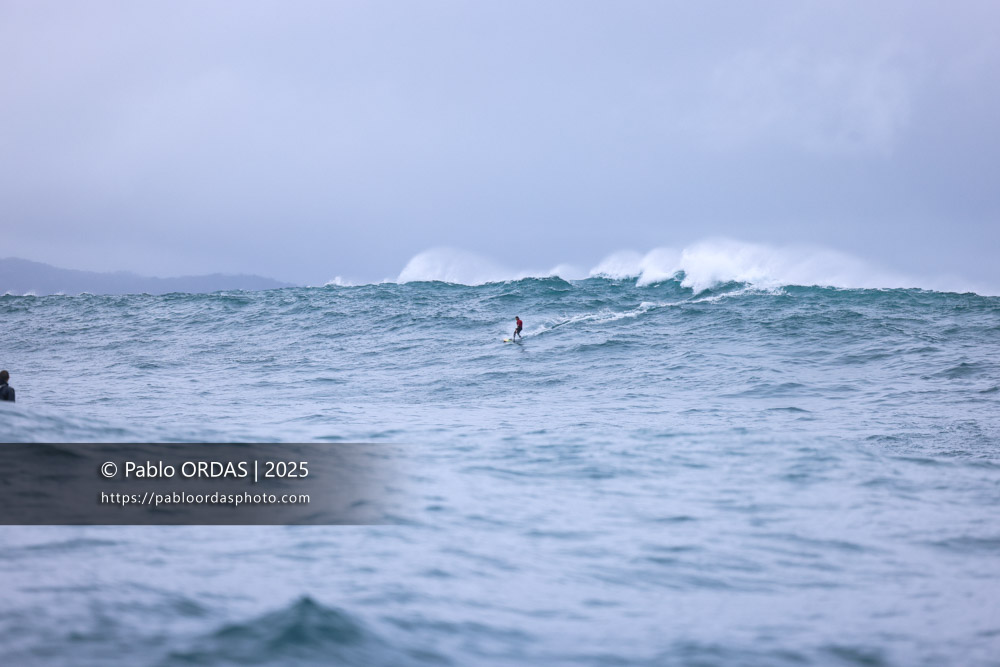 Paul Loustau, pendant la session du 19 décembre 2025 à Belharra, France (Photo Pablo ORDAS)