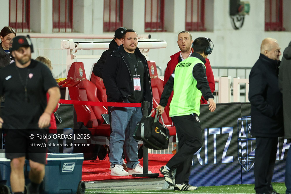 Baptiste Erdocio, lors du match de Pro D2 entre le Biarritz olympique et Valence Romans, le 5 décembre 2025 au stade Aguiléra de Biarritz, France (Photo Pablo ORDAS)