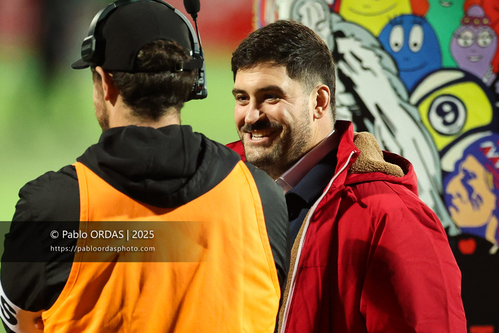 Yohan Beheregaray, lors du match de Pro D2 entre le Biarritz olympique et Valence Romans, le 5 décembre 2025 au stade Aguiléra de Biarritz, France (Photo Pablo ORDAS)