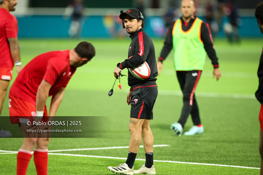 Boris Bouhraoua, lors du match de Pro D2 entre le Biarritz olympique et Valence Romans, le 5 décembre 2025 au stade Aguiléra de Biarritz, France (Photo Pablo ORDAS)