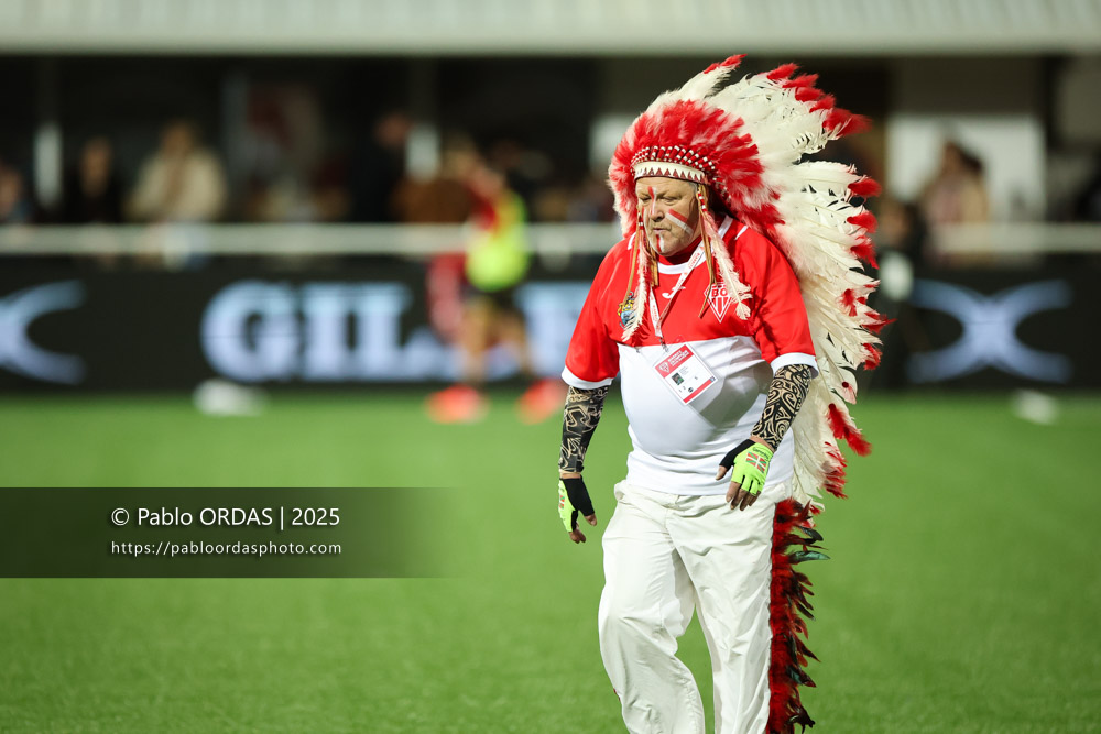 Robert Rabagny, lors du match de Pro D2 entre le Biarritz olympique et Valence Romans, le 5 décembre 2025 au stade Aguiléra de Biarritz, France (Photo Pablo ORDAS)