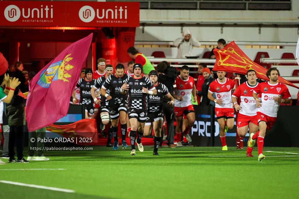 Louis Marrou, lors du match de Pro D2 entre le Biarritz olympique et Valence Romans, le 5 décembre 2025 au stade Aguiléra de Biarritz, France (Photo Pablo ORDAS)