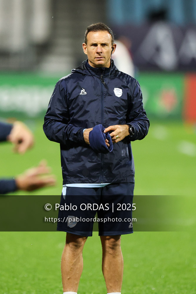 Gerard Fraser, lors du match de Champions Cup entre l'Aviron bayonnais et les Stormers, le 5 décembre 2025 au stade Jean Dauger de Bayonne, France (Photo Pablo ORDAS)