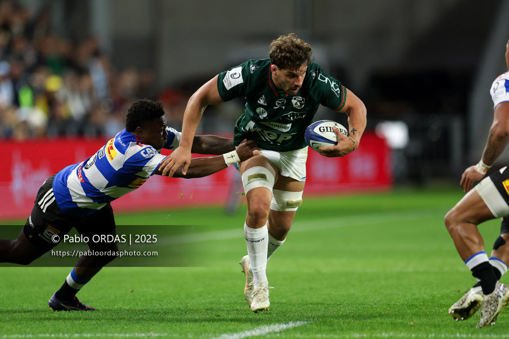 Alexandre Fischer, lors du match de Champions Cup entre l'Aviron bayonnais et les Stormers, le 5 décembre 2025 au stade Jean Dauger de Bayonne, France (Photo Pablo ORDAS)