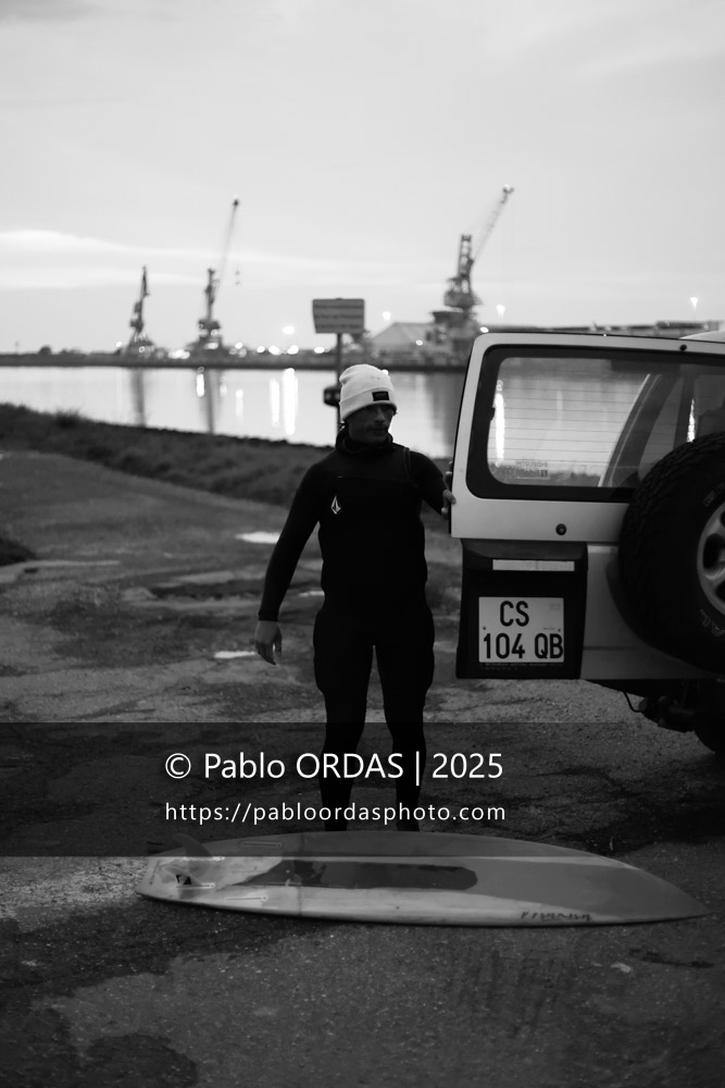 Andony Abaigar, lors de la session du 12 décembre 2025 à Anglet, France (Photo Pablo ORDAS)