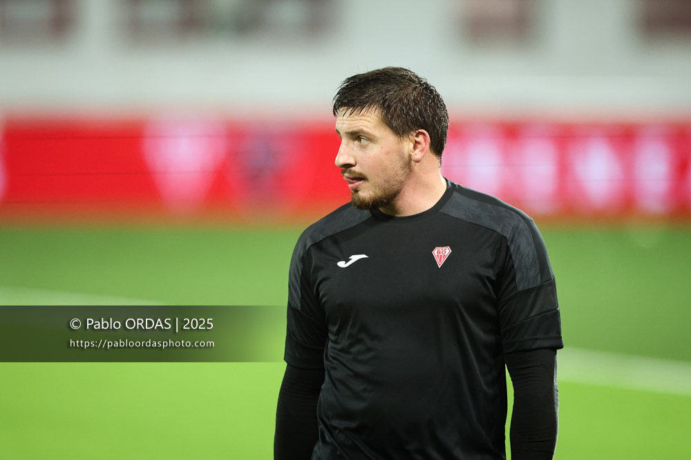 Dorian Laborde, lors du match de Pro D2 entre le Biarritz olympique et Oyonnax, le 19 décembre 2025 au stade Aguiléra de Biarritz, France (Photo Pablo ORDAS)