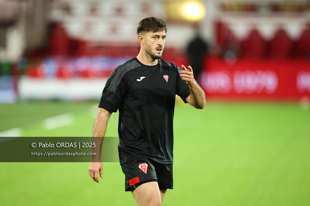 Enzo Selponi, lors du match de Pro D2 entre le Biarritz olympique et Oyonnax, le 19 décembre 2025 au stade Aguiléra de Biarritz, France (Photo Pablo ORDAS)