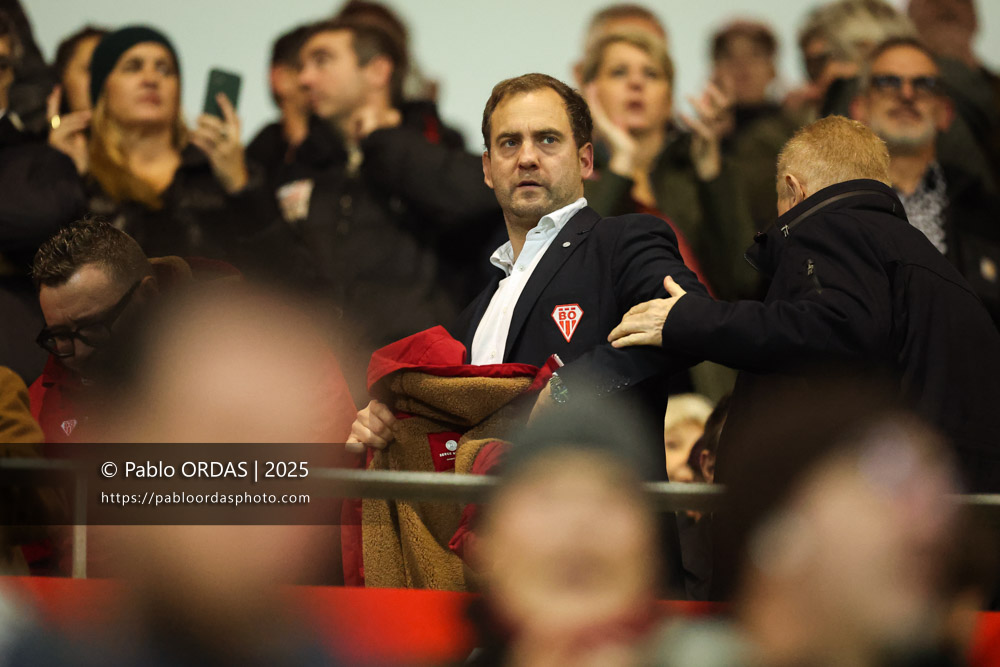 Cyril Arrosteguy, lors du match de Pro D2 entre le Biarritz olympique et Oyonnax, le 19 décembre 2025 au stade Aguiléra de Biarritz, France (Photo Pablo ORDAS)