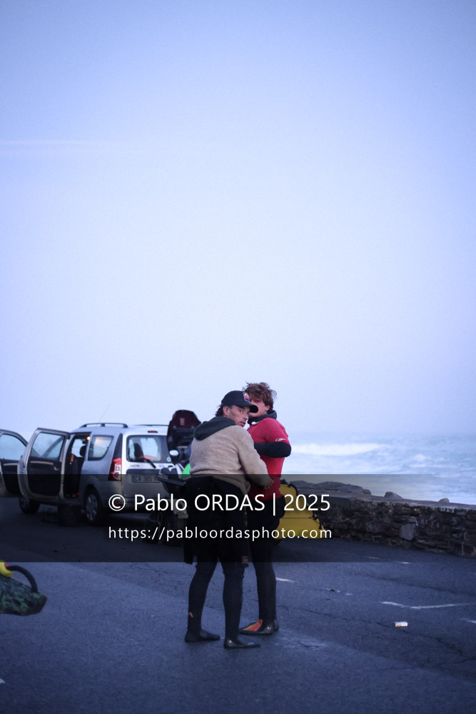 Andony Abaigar, pendant la session du 13 décembre 2025 à Guéthary, France (Photo Pablo ORDAS)
