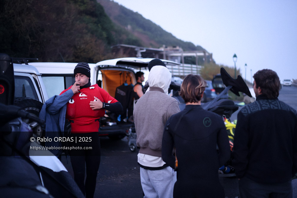 Matthieu Etxebarne Aguirregomezkorta, pendant la session du 13 décembre 2025 à Guéthary, France (Photo Pablo ORDAS)