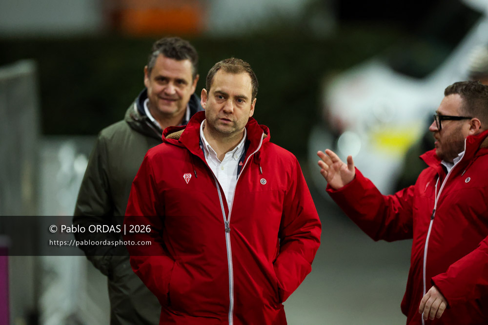 Cyril Arrosteguy, lors du match de Pro D2 entre le Biarritz olympique et Soyaux Angoulême, le 16 janvier 2026 au stade Aguiléra de Biarritz, France (Photo Pablo ORDAS)