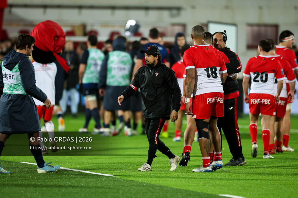 Boris Bouhraoua, lors du match de Pro D2 entre le Biarritz olympique et Grenoble, le 30 janvier 2026 au stade Aguiléra de Biarritz, France (Photo Pablo ORDAS)