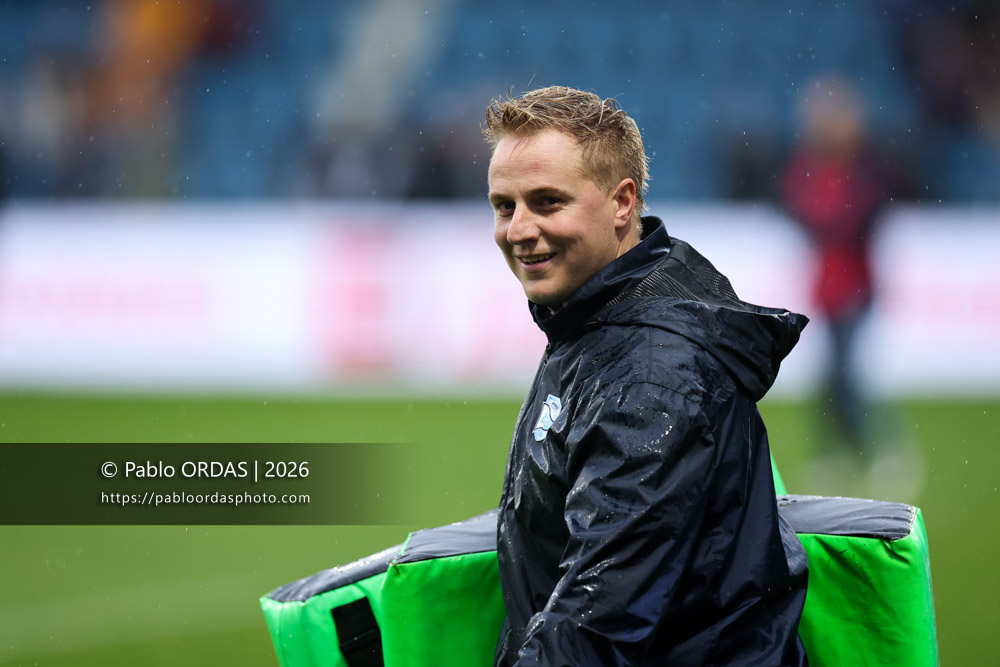 Arnaud Baratchart, lors du match de Champions Cup entre l'Aviron bayonnais et le Leinster, le 17 janvier 2026 au stade Jean Dauger de Bayonne, France (Photo Pablo ORDAS)