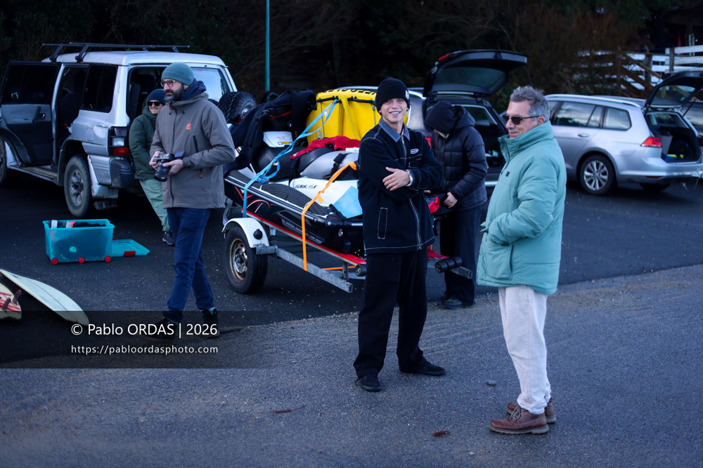 Diego Torre, pendant la session du 23 janvier 2026 à Guéthary, France (Photo Pablo ORDAS)