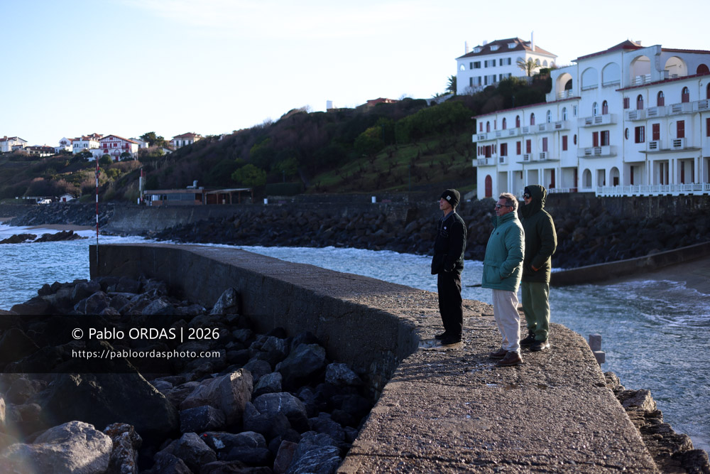 Diego Torre, pendant la session du 23 janvier 2026 à Guéthary, France (Photo Pablo ORDAS)