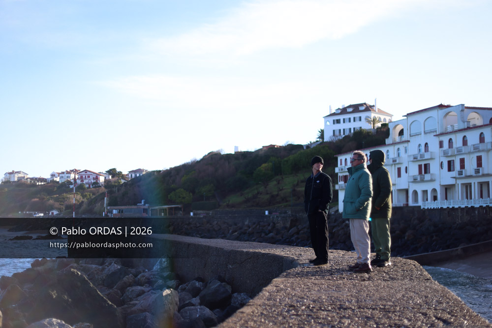 Diego Torre, pendant la session du 23 janvier 2026 à Guéthary, France (Photo Pablo ORDAS)