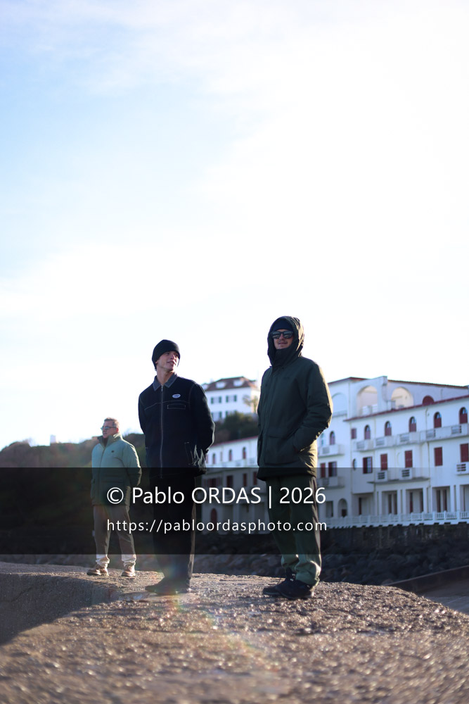 Raoul Torre, Diego Torre, pendant la session du 23 janvier 2026 à Guéthary, France (Photo Pablo ORDAS)